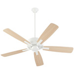 Ovation Ceiling Fan - Studio White / Maple-Studio White
