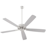 Ovation Ceiling Fan - Satin Nickel / Silver-Weathered Gray