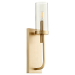 Ladin Wall Sconce - Aged Brass / Smoke