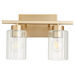 Ladin Bathroom Vanity Light - Aged Brass / Clear