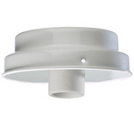 4 Inch Wet Location Fan Light Kit - White