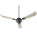 Brewster Ceiling Fan - Textured Black / Weathered Gray