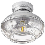 Windmill Hudson Fan Light Kit - Galvanized / Clear Hammered