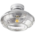Windmill Large Hudson Fan Light Kit - Galvanized / Clear Hammered