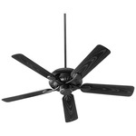 Pinnacle Outdoor Ceiling Fan - Matte Black / Black Blades