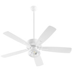 Ovation Patio Fan - White / Clear