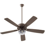 Ovation Patio Fan - Oiled Bronze / Oiled Bronze Blades / Clear