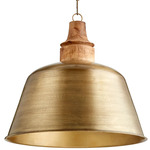 Artisan Hood Pendant - Artisan Brass