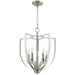 Dakota Open Chandelier - Satin Nickel