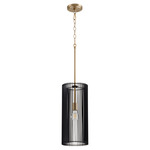 Finura Pendant - Aged Brass / Noir