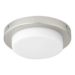 Trio Fan Light Kit - Satin Nickel / White