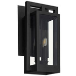 Marco Outdoor Wall Sconce - Textured Black / Clear