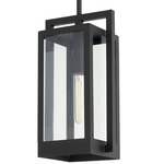 Marco Pendant - Textured Black / Clear