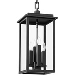 Westerly Outdoor Pendant - Textured Black / Clear