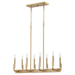 Tempo Linear Chandelier - Aged Brass / Aged Brass