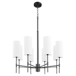 Hamilton Chandelier - Matte Black / White