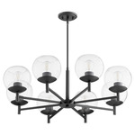 Lyon Chandelier - Matte Black / Clear