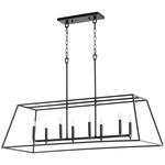 Gabriel Linear Pendant - Textured Black