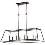 Gabriel Linear Pendant - Oiled Bronze