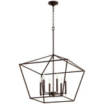 Gabriel Chandelier - Oiled Bronze