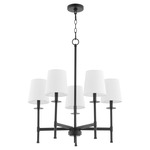 Belshaw Chandelier - Matte Black / White