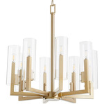 Harbin Chandelier - Aged Brass / Clear