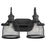 Omni Bathroom Vanity Light - Textured Black / Textured Black