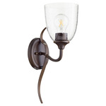 Jardin Wall Light - Oiled Bronze / Clear Seeded