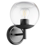 Lyon Wall Sconce - Matte Black / Clear