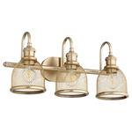 Omni Bathroom Vanity Light - Aged Brass / Aged Brass