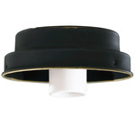 4 Inch Wet Location Fan Light Kit - Old World