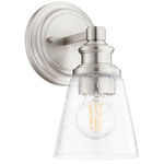 Dunbar Wall Sconce - Satin Nickel / Clear Seeded