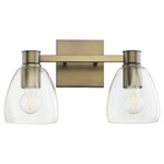 Relo Bathroom Vanity Light - Gold / Clear