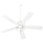 Ovation 52 Inch Ceiling Fan - Studio White / Studio White / Clear