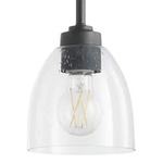 Reyes Mini Pendant - Textured Black / Clear Seedy