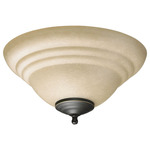 Scavo Glass Fan Light Kit - Toasted Sienna / Amber Scavo
