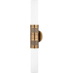 Liam Wall Sconce - Patina Brass / Grass Cloth / Opal