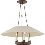 Archive Chandelier - Bronze / Natural