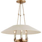 Archive Chandelier - Patina Brass / Natural