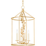 Adrienne Pendant - Vintage Gold Leaf