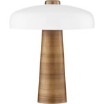 Lush Table Lamp - Patina Brass / Opal