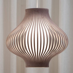 Blossom Small Pendant - White / Ash Velvet