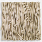 Gathered Teak Wall Decor - Bleached Wash / Teak Wood
