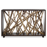 Teak Maze Console Table - 