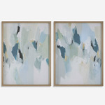 Seabreeze Framed Canvas Set of 2 - Gray / Neutral Color Tones