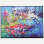 Threshold Of A Dream Framed Canvas - Black / Multicolor