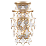 Fleur Wall Sconce - French Gold / Capiz