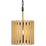 Suratto Pendant - Matte Black / Honey Blonde