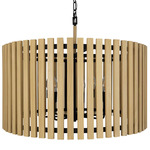 Suratto Pendant - Matte Black / Honey Blonde