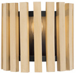 Suratto Wall Sconce - Matte Black / Honey Blonde